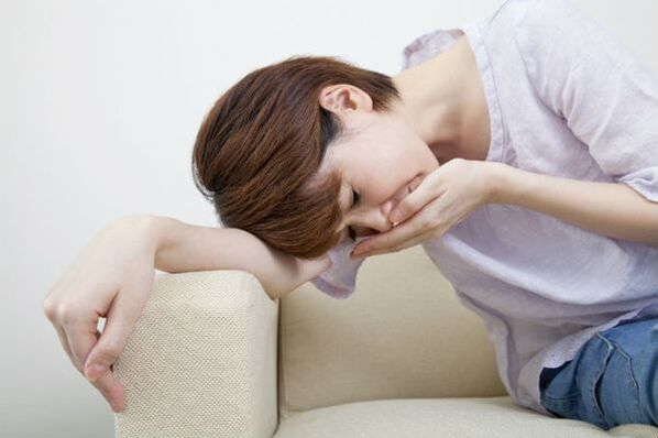 A náusea é um sintoma comum de helmintíase